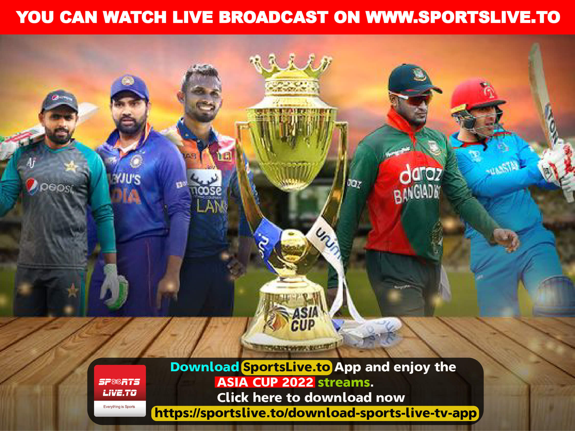 Asia Cup 2022 by sportslive.to